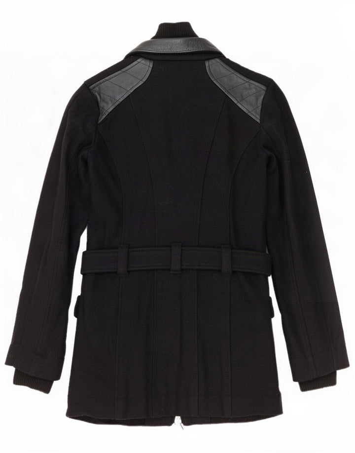 Casaco corta-vento feminino Diesel UK 10 pequeno preto colorblock lã