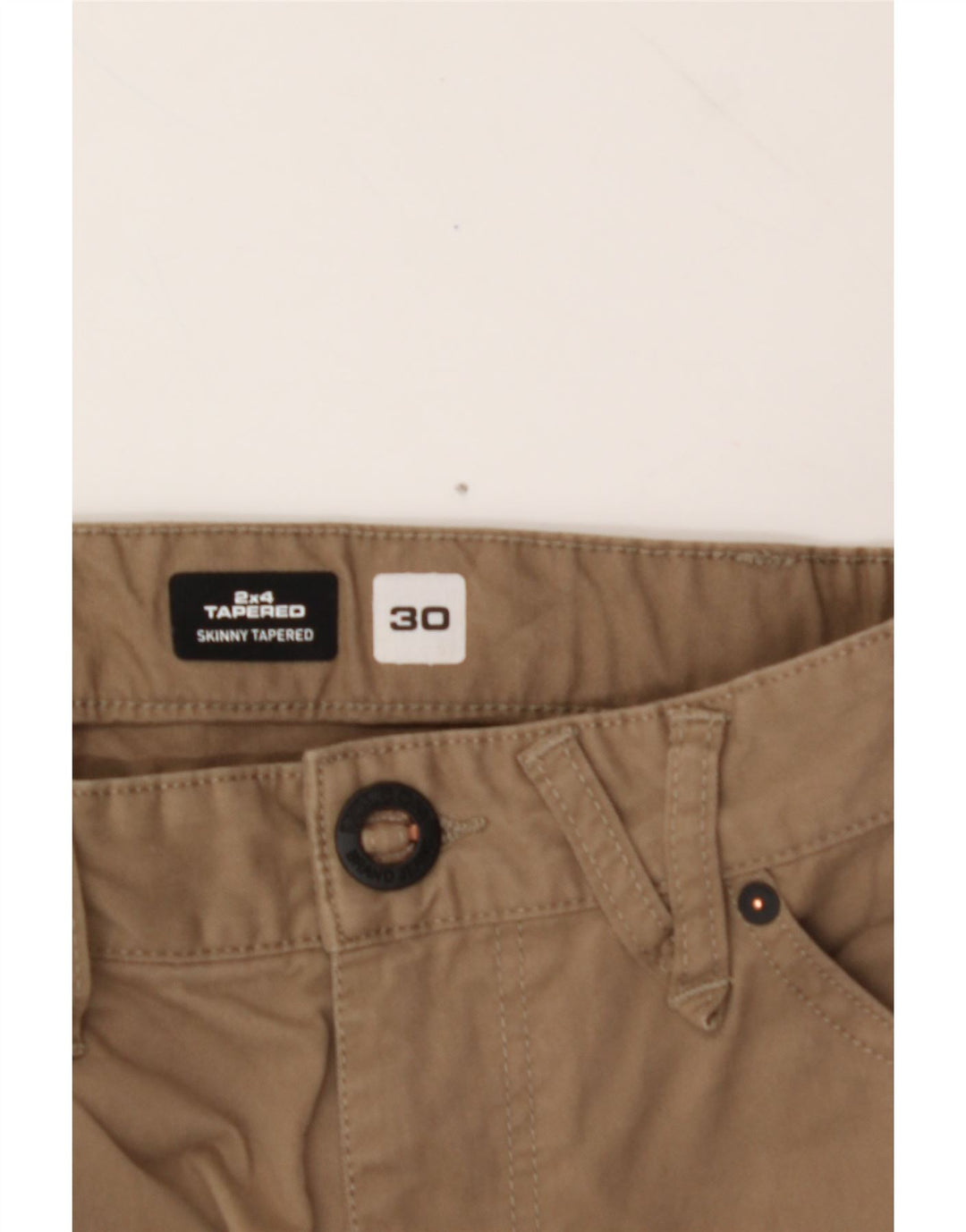 VOLCOM Mens Tapered Cropped Trousers W30 L23 Brown Cotton Vintage Volcom and Second-Hand Volcom from Messina Hembry 