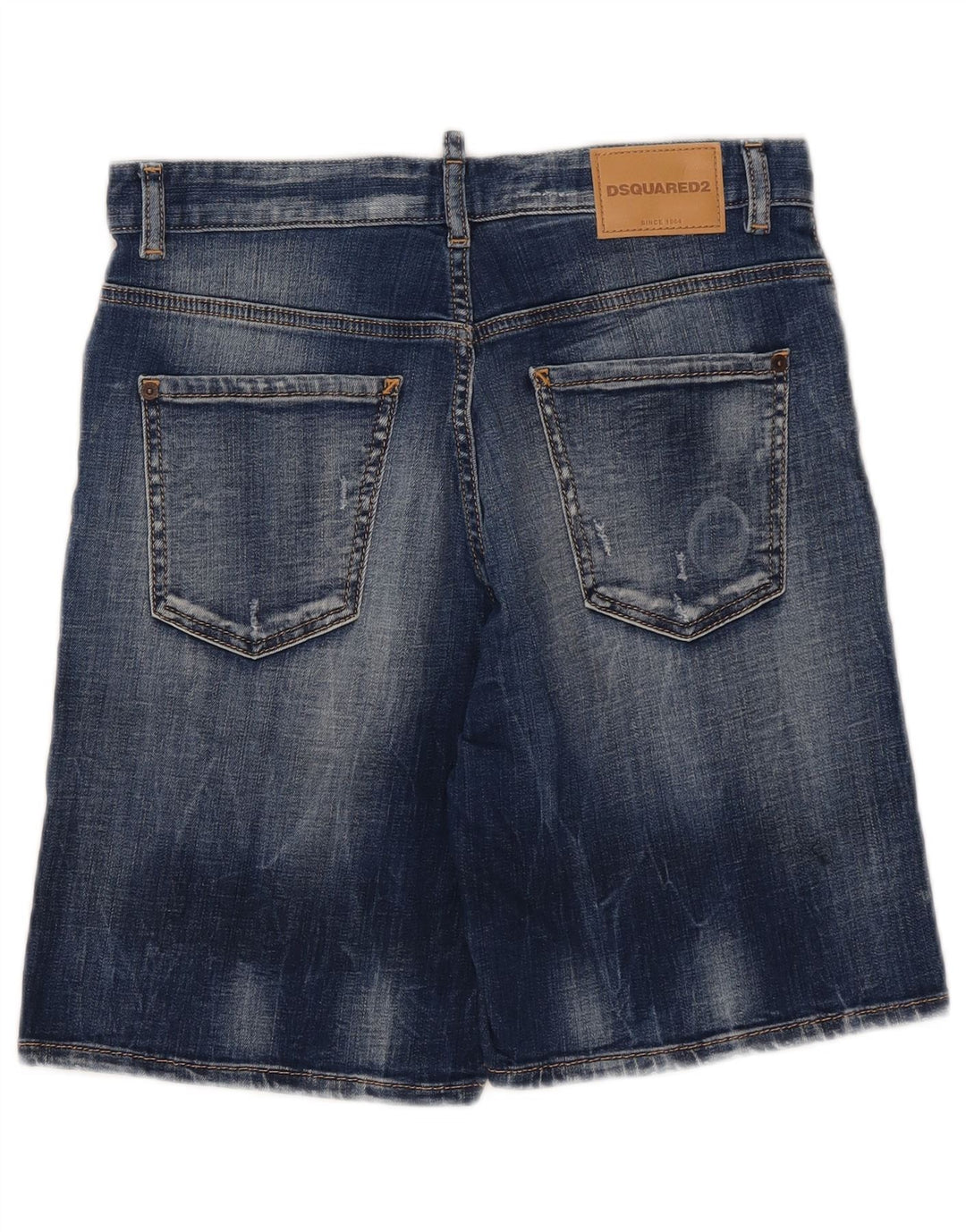 Shorts jeans desgastados para meninos Dsquared2 13-14 anos W29 algodão azul