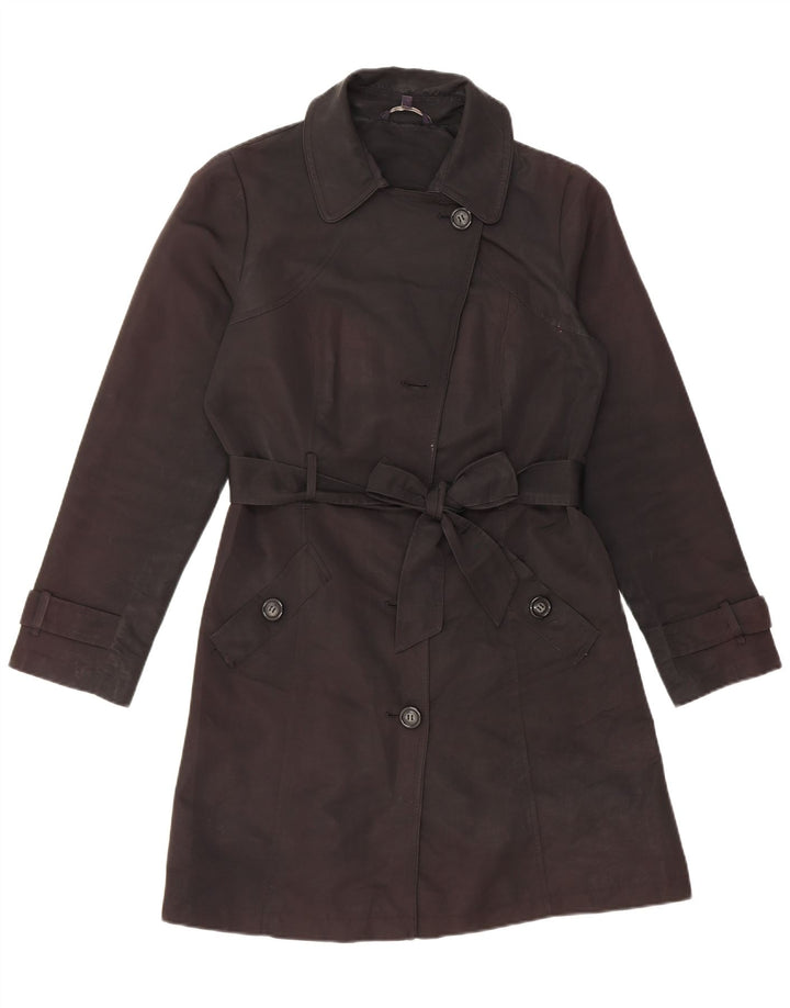 Casaco impermeável feminino Marks & Spencer Reino Unido 10 pequeno poliéster preto