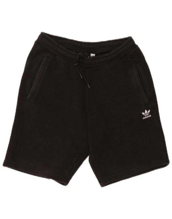Adidas Mens Sport Shorts Pequeno Algodão Preto