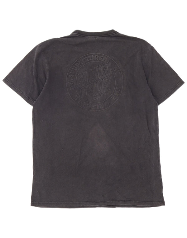 Camiseta gráfica masculina Santa Cruz Top XL algodão cinza
