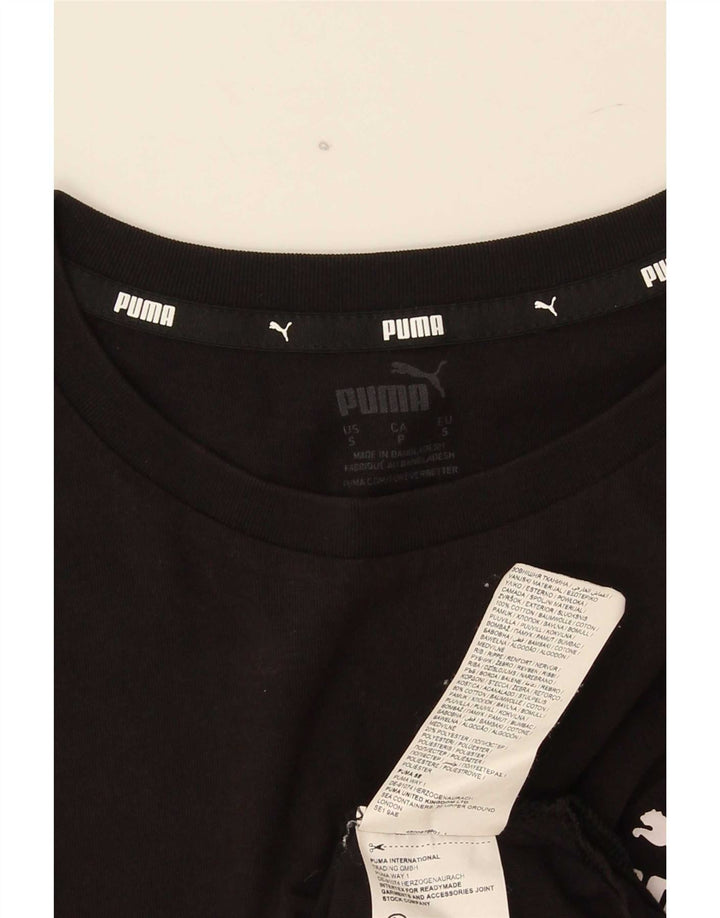 Puma Mens Colete Top Pequeno Algodão Preto