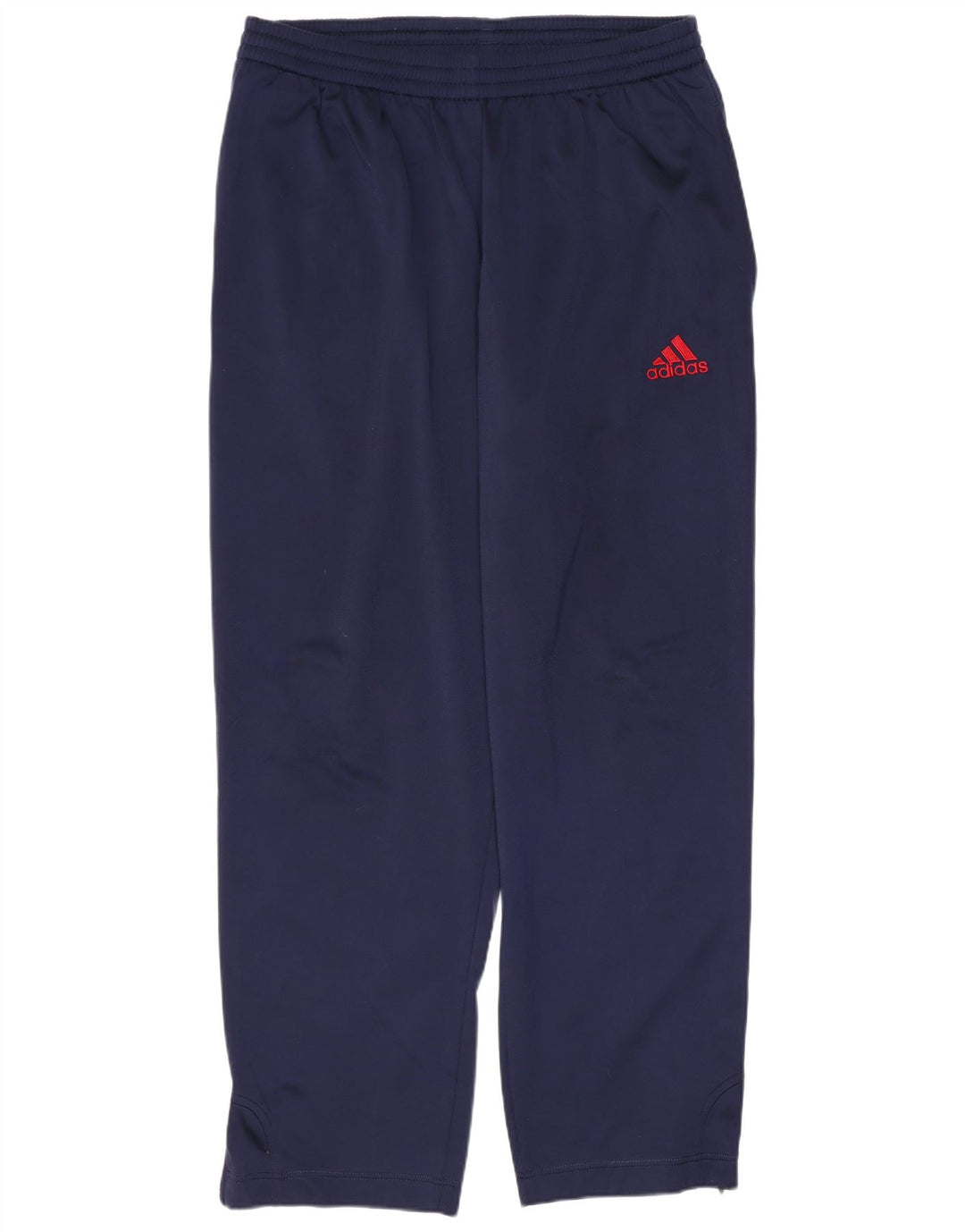Calças de treino masculinas ADIDAS UK 42/44 grandes azul marinho poliéster