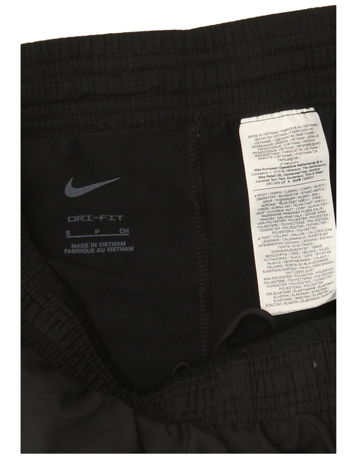 NIKE Womens Dri Fit Sport Shorts UK 10 Pequeno Poliéster Preto