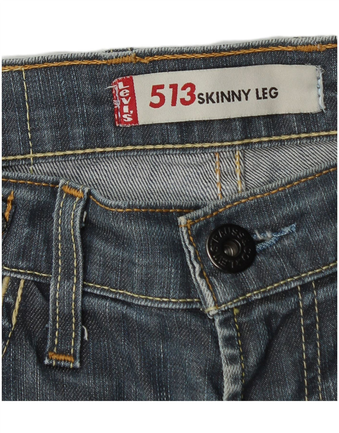 Calça jeans feminina LEVI'S 513 skinny W32 L35 azul