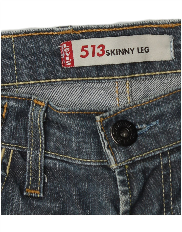 Calça jeans feminina LEVI'S 513 skinny W32 L35 azul