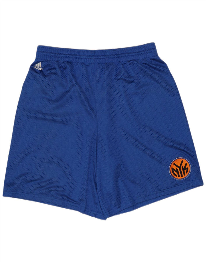 ADIDAS Masculino New York Knicks Sport Shorts Grande Azul Poliéster