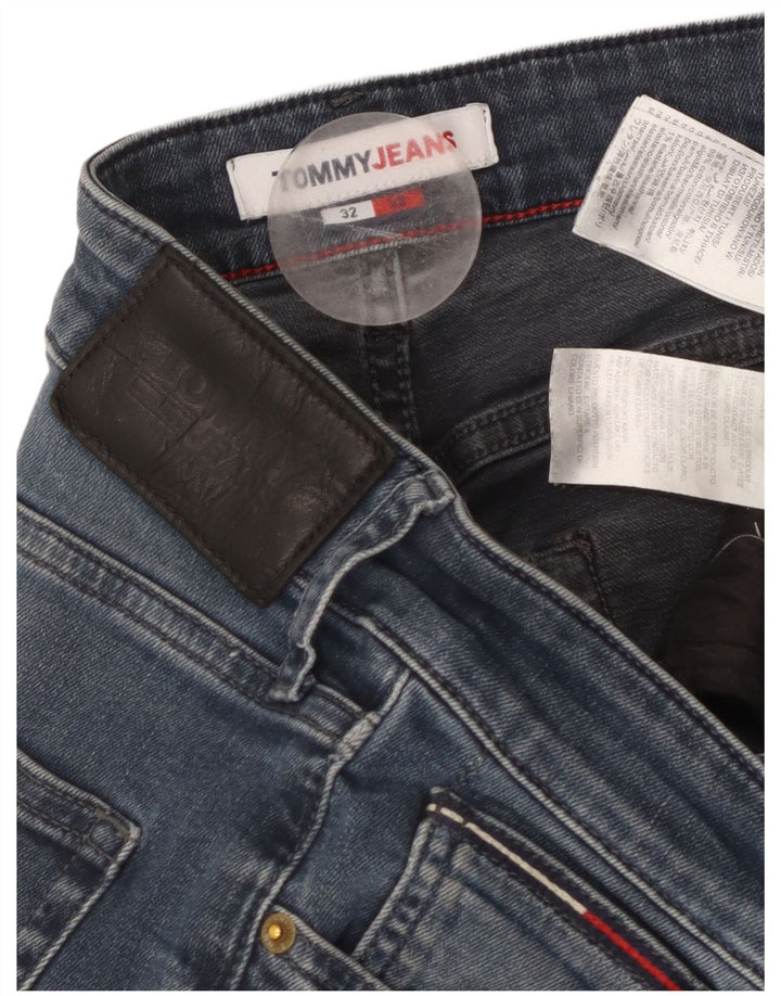 TOMMY HILFIGER Jeans reto masculino W32 L32 algodão azul
