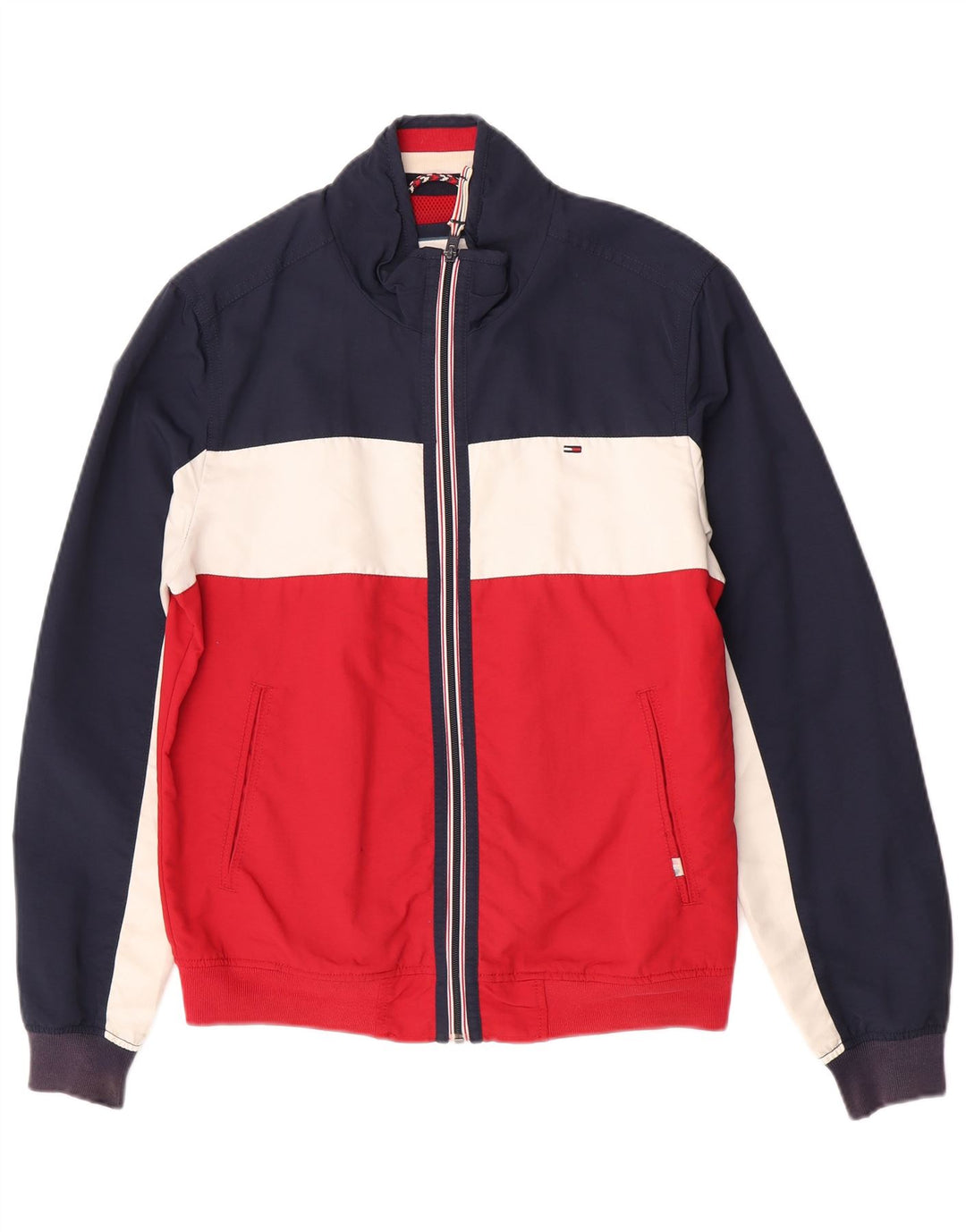Jaqueta bomber masculina Tommy Hilfiger Reino Unido 38 bloco colorido médio multicolorido