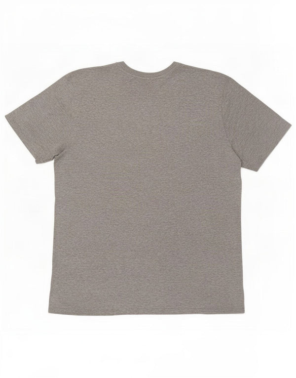 Camiseta masculina Nike Athletic Cut Top grande algodão manchado cinza