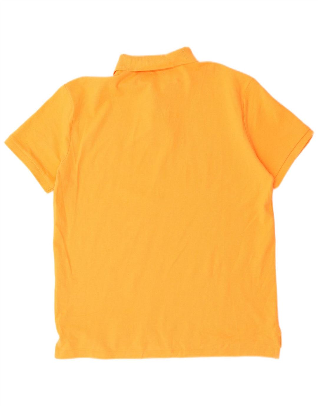 Polo Ralph Lauren Mens Custom Slim Fit Camisa Pólo Médio Laranja Algodão