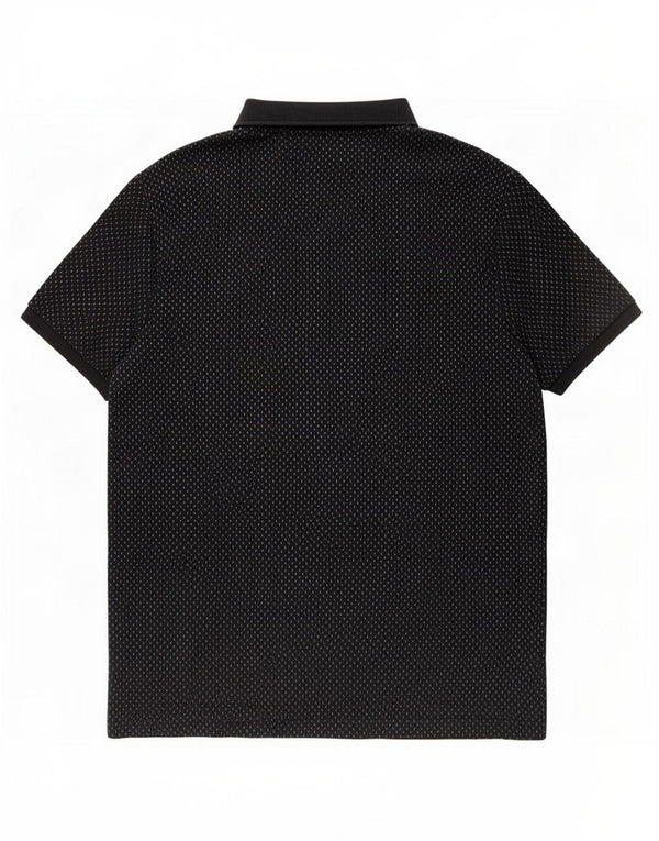 Camisa polo masculina Penguin XL algodão manchado preto
