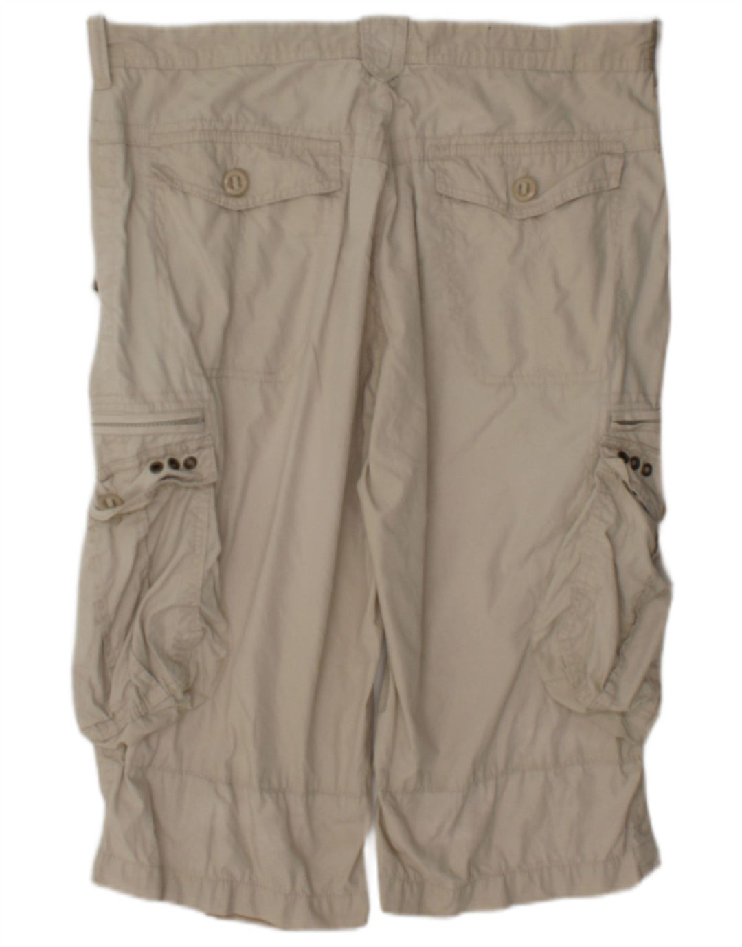 Shorts cargo masculino Marks & Spencer Blue Harbor W36 grande algodão bege