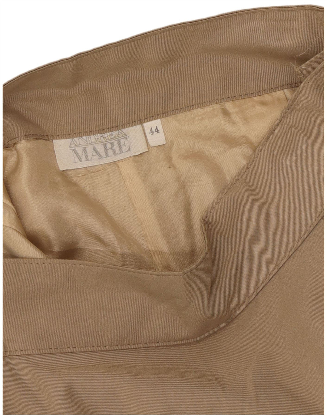 Andrea Mare Shorts feminino casual de perna larga IT 44 médio W28 bege