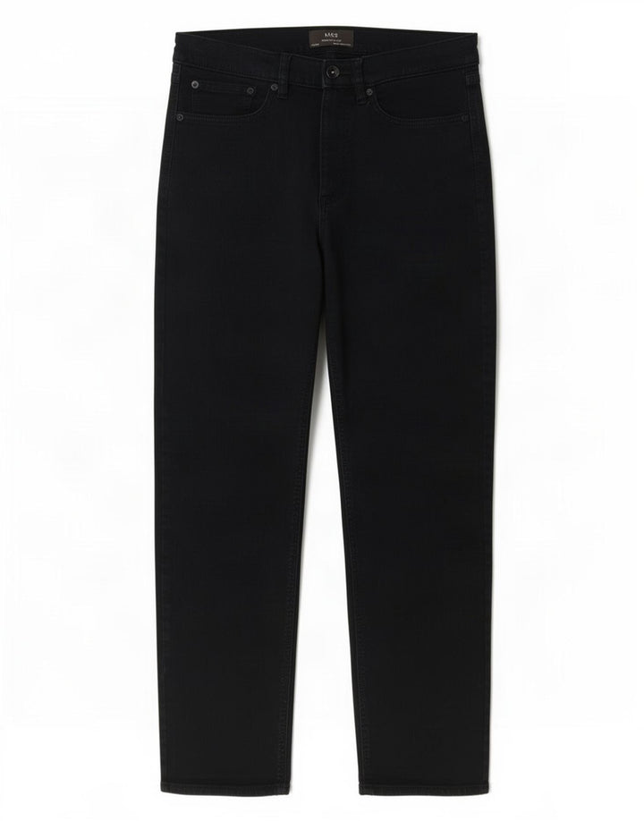 Jeans retos masculinos Marks & Spencer W32 L31 algodão preto