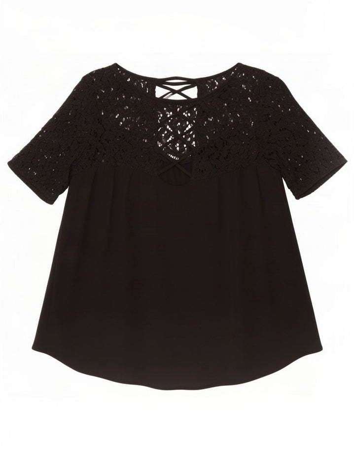 Blusa feminina Zara UK 12 médio preto