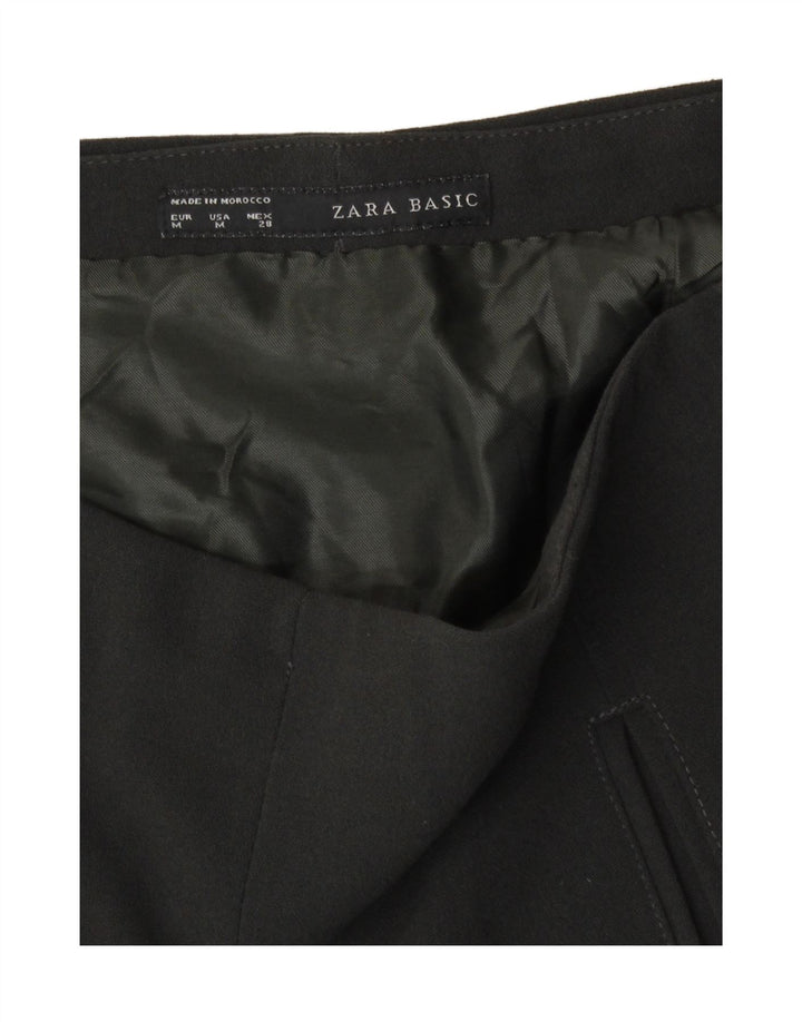 Saia feminina Zara A-Line médio W28 preta