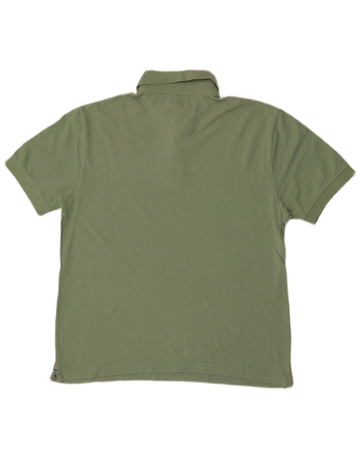 Camisa polo masculina Tommy Hilfiger verde médio