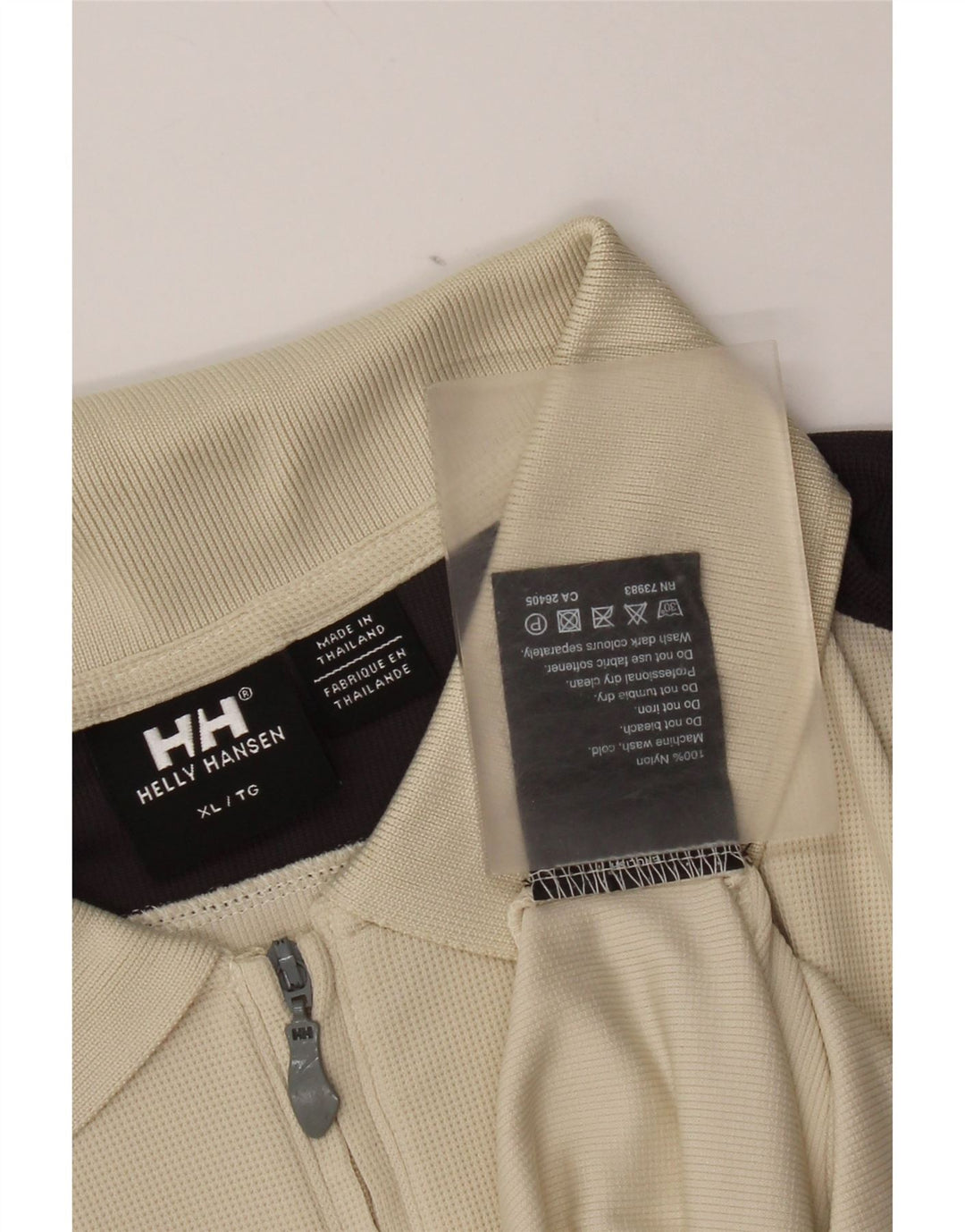 Camisa polo masculina Helly Hansen XL Off White Colourblock Nylon