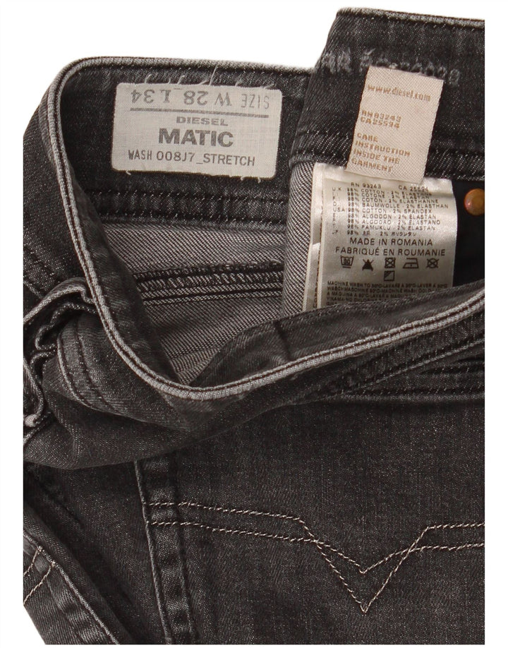 Diesel Feminino Matic Slim Jeans W28 L34 Algodão Preto