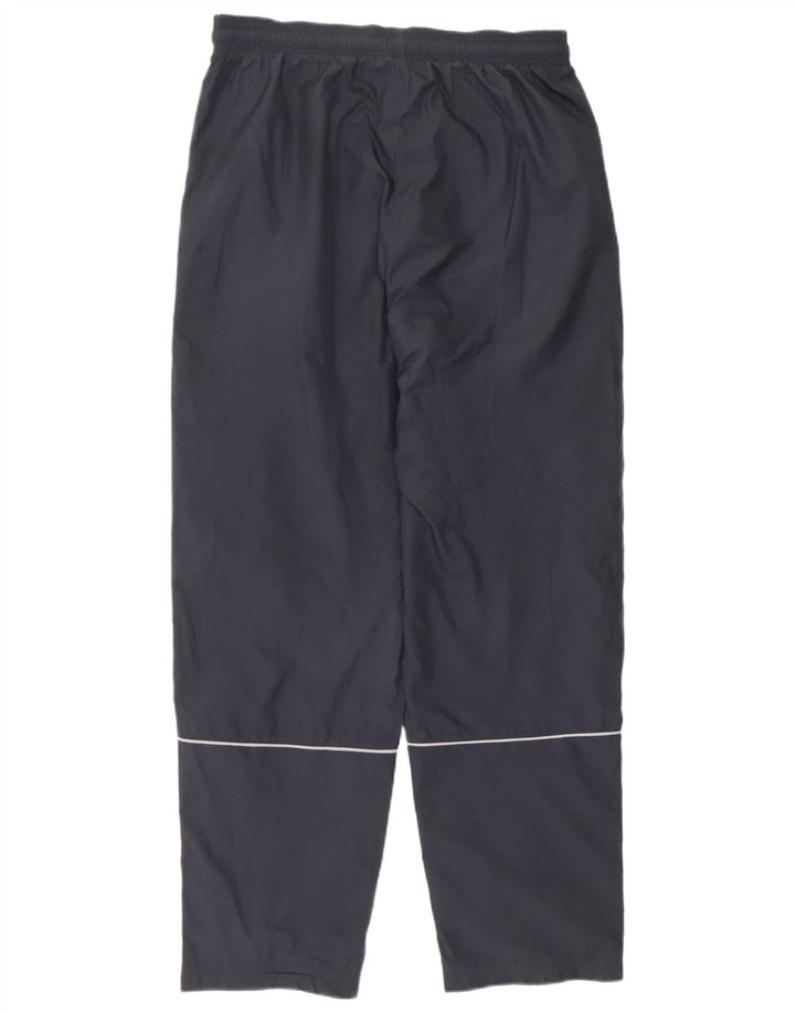 Calça de treino feminina Adidas UK 14 grande poliéster azul marinho