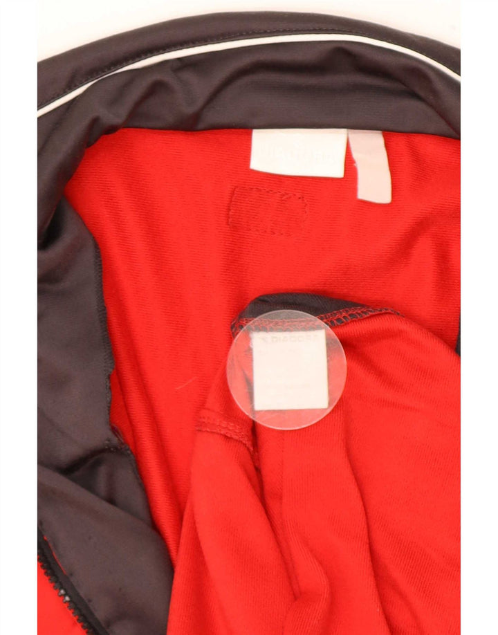 Diadora Mens Tracksuit Top Jacket Grande Poliéster Colorblock Vermelho