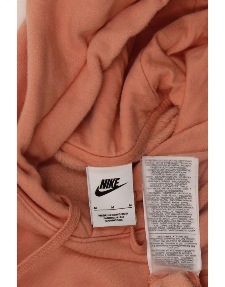 NIKE Mens Hoodie Jumper Médio Laranja Algodão