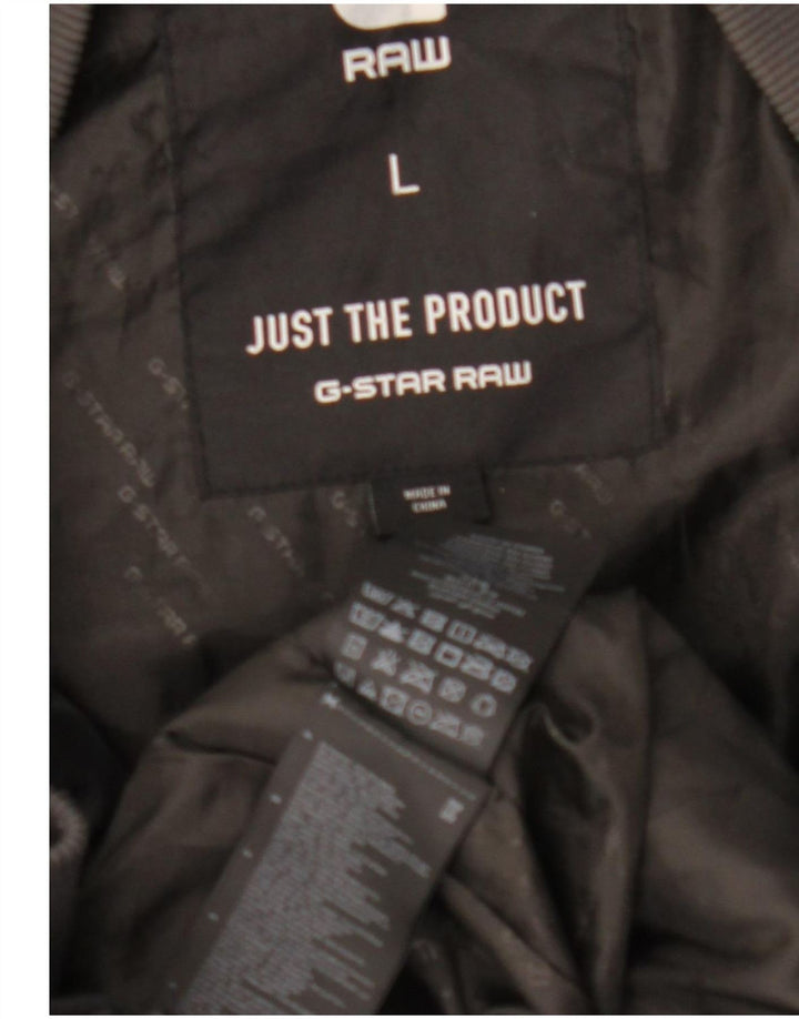 Jaqueta acolchoada masculina G-Star UK 40 grande poliamida preta
