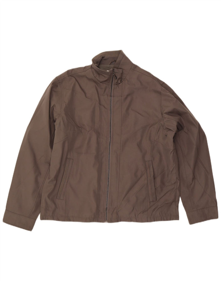 Jaqueta bomber masculina CALVIN KLEIN Reino Unido 42 XL poliéster cinza