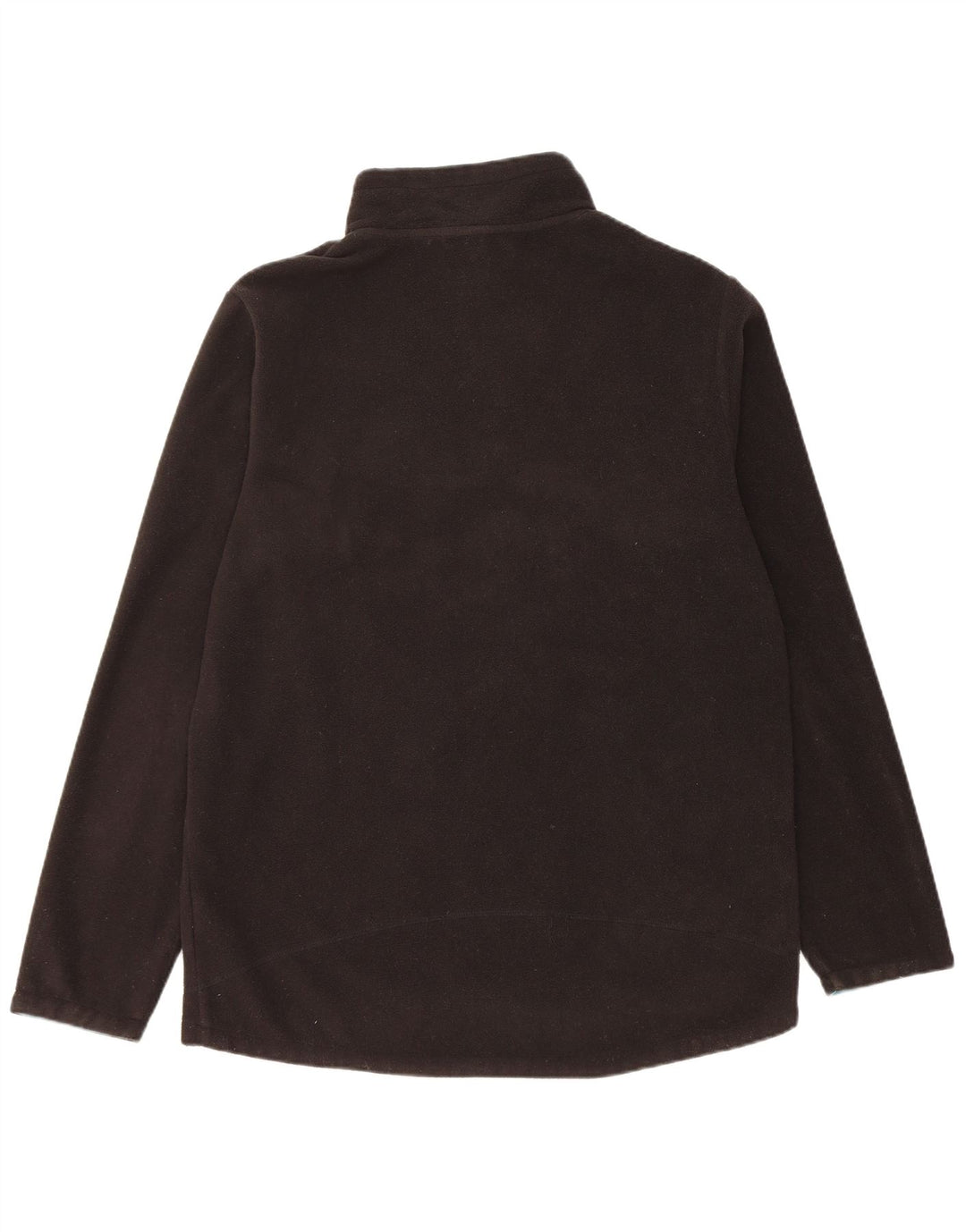 Weird Fish Masculino Zip Neck Fleece Jumper Médio Poliéster Preto