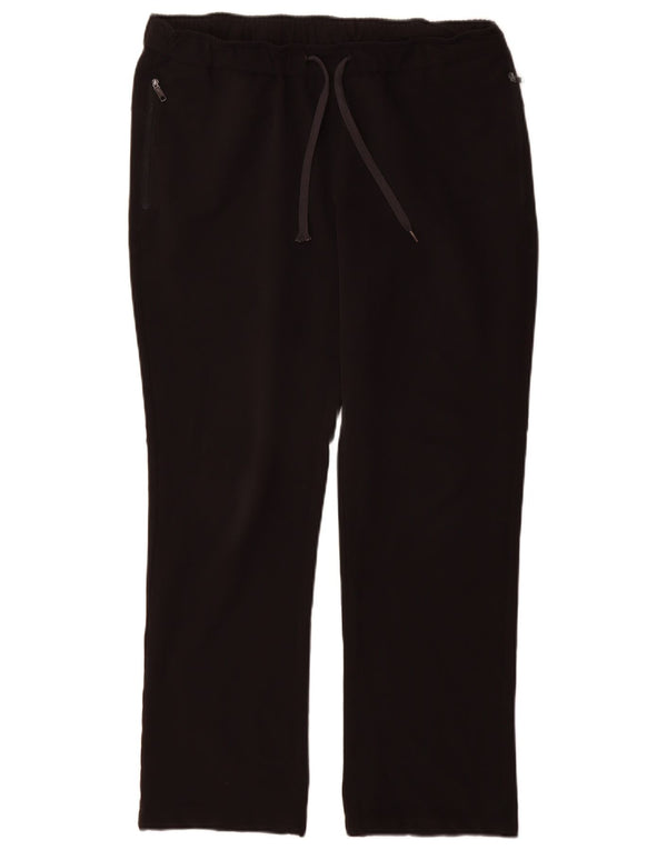 Calça de treino feminina Rohan UK 14 grande poliéster preto