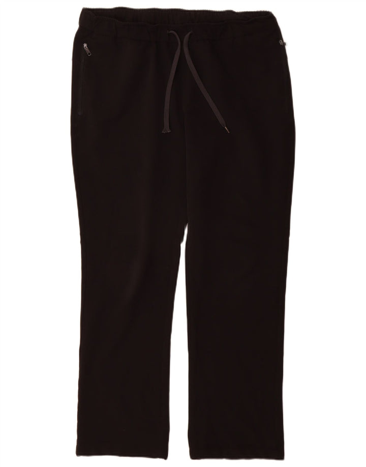 Calça de treino feminina Rohan UK 14 grande poliéster preto