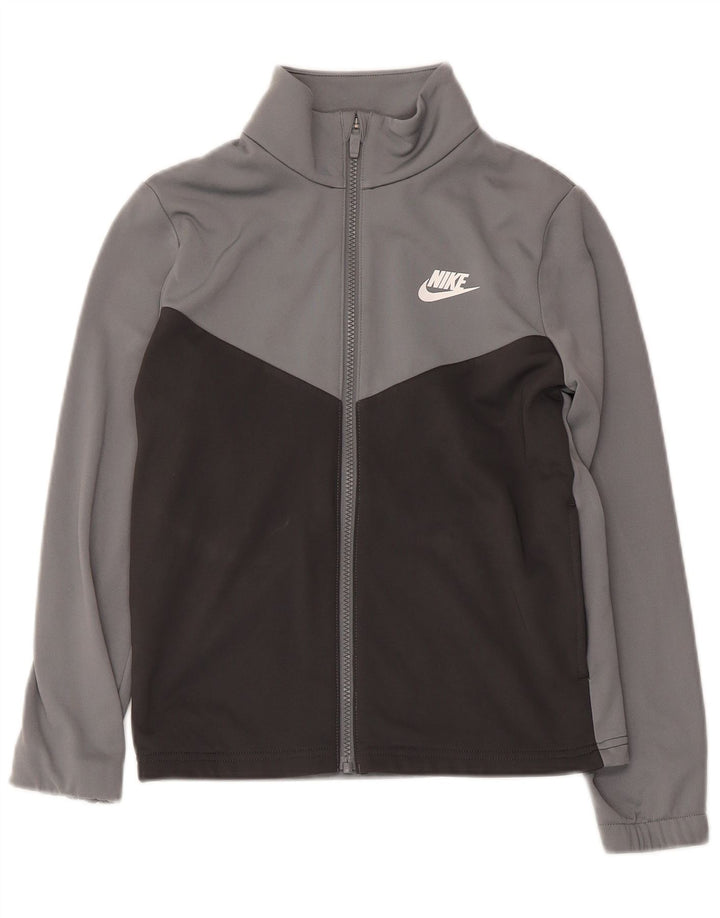 Jaqueta Nike Boys Graphic Tracksuit Top 10-11 Anos Cinza Médio Colourblock