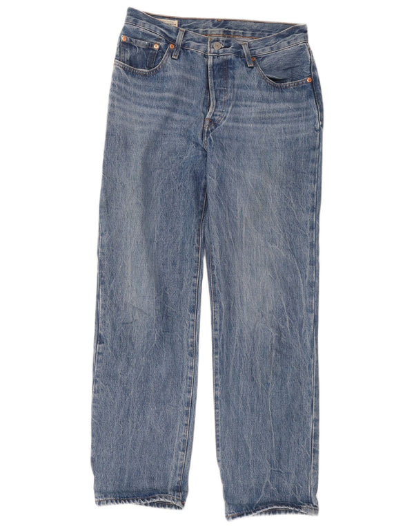 Jeans retos masculinos Levi's W26 L30 algodão azul