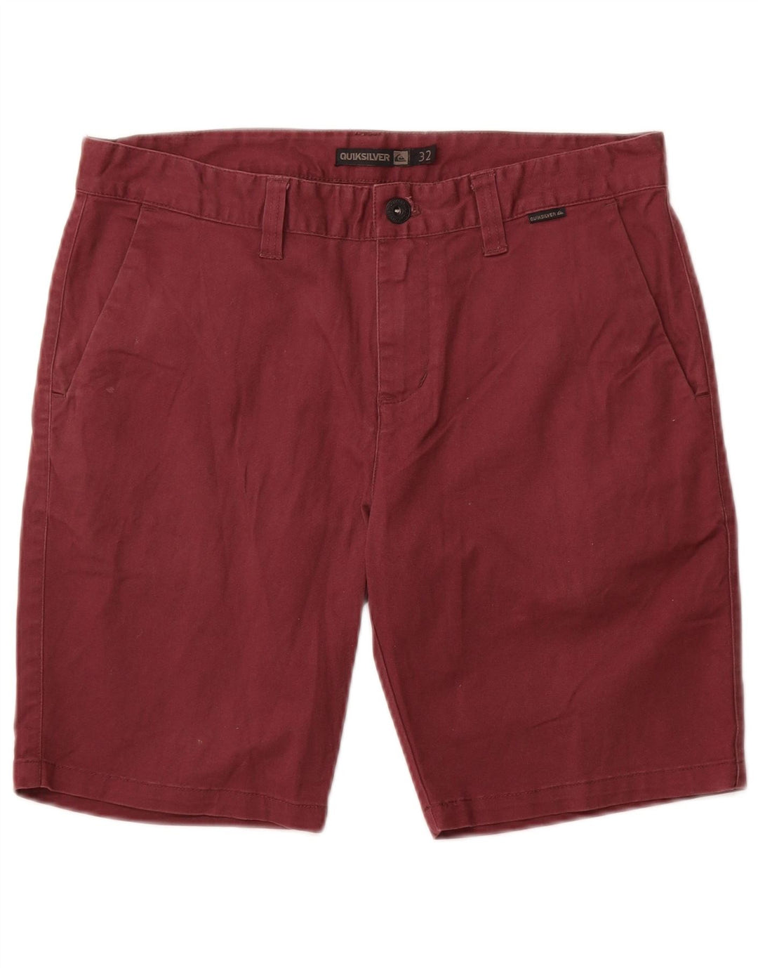 Shorts Chino Masculino QUIKSILVER Médio Algodão Borgonha
