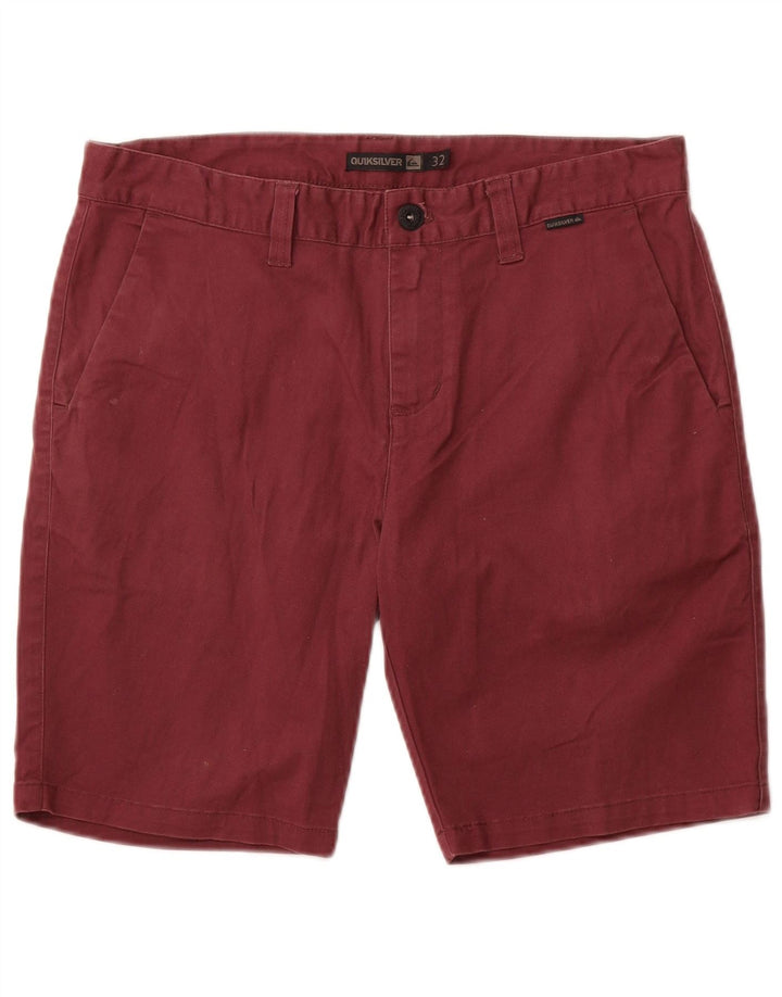 Shorts Chino Masculino QUIKSILVER Médio Algodão Borgonha