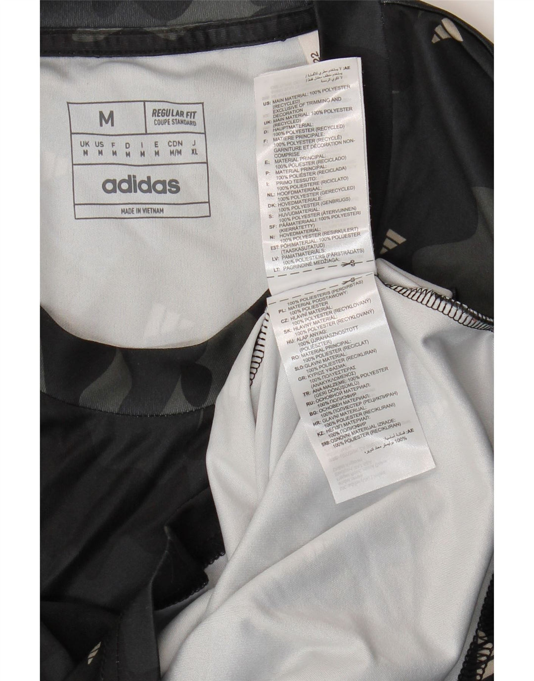 Camiseta Adidas Masculina Aeroready Graphic Top Médio Preto Camuflado Poliéster