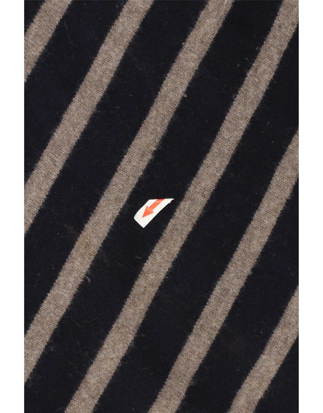 Marlboro Classics Suéter masculino com gola canoa grande listrado azul marinho
