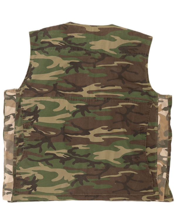 ESSE EMME Colete utilitário masculino UK 44 2XL camuflagem cáqui