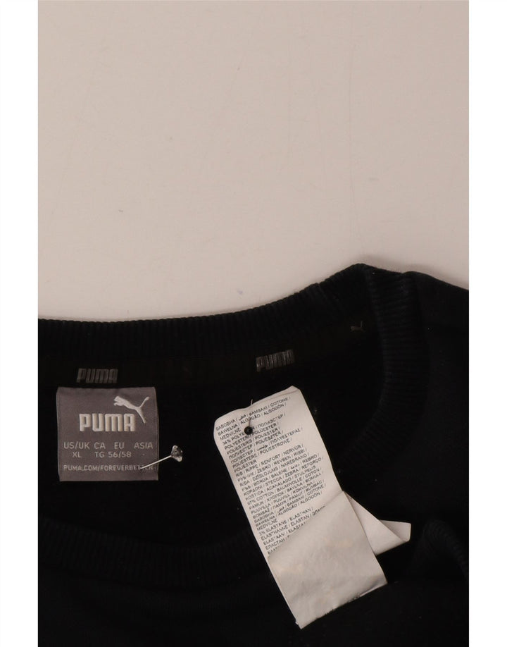 Puma Mens Moletom Jumper XL Algodão Preto