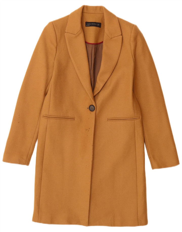 Sobretudo feminino Zara UK 6 XS lã marrom