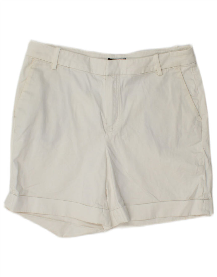 Shorts Chino feminino Massimo Dutti EU 38 pequeno W28 algodão branco