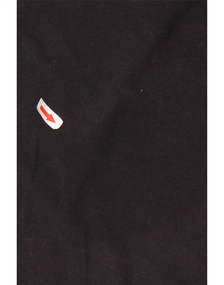 Camiseta masculina Hurley manga curta regular grande algodão preto