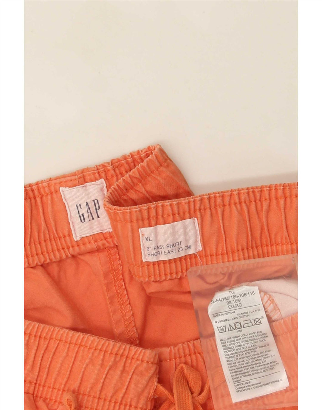 Gap Mens Chino Shorts XL W38 Laranja Algodão