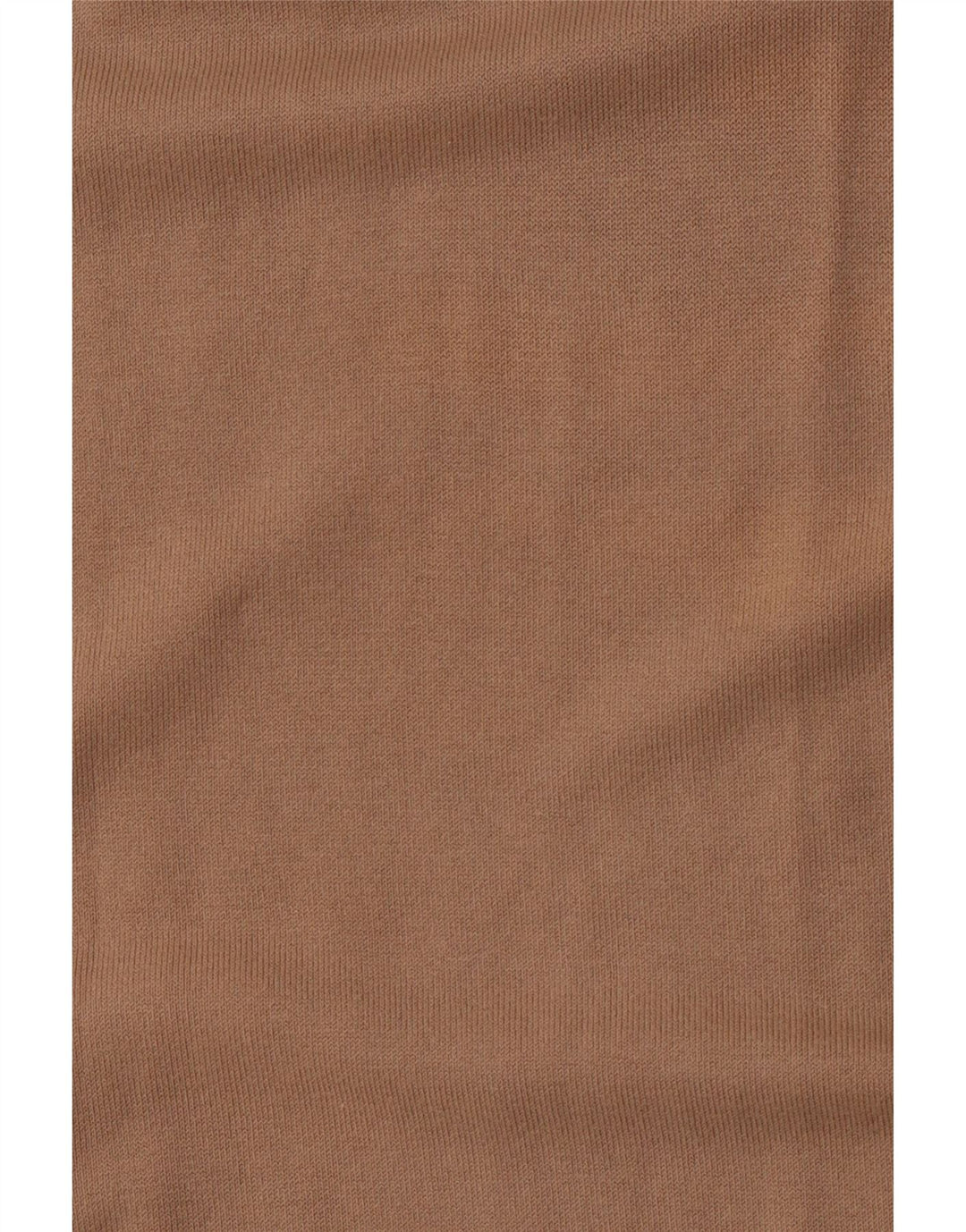 Suéter feminino BENETTON com gola redonda e ajuste fino Reino Unido 14 algodão bege grande