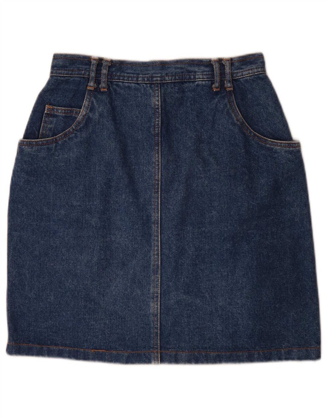 Saia jeans feminina French Connection W26 pequena azul