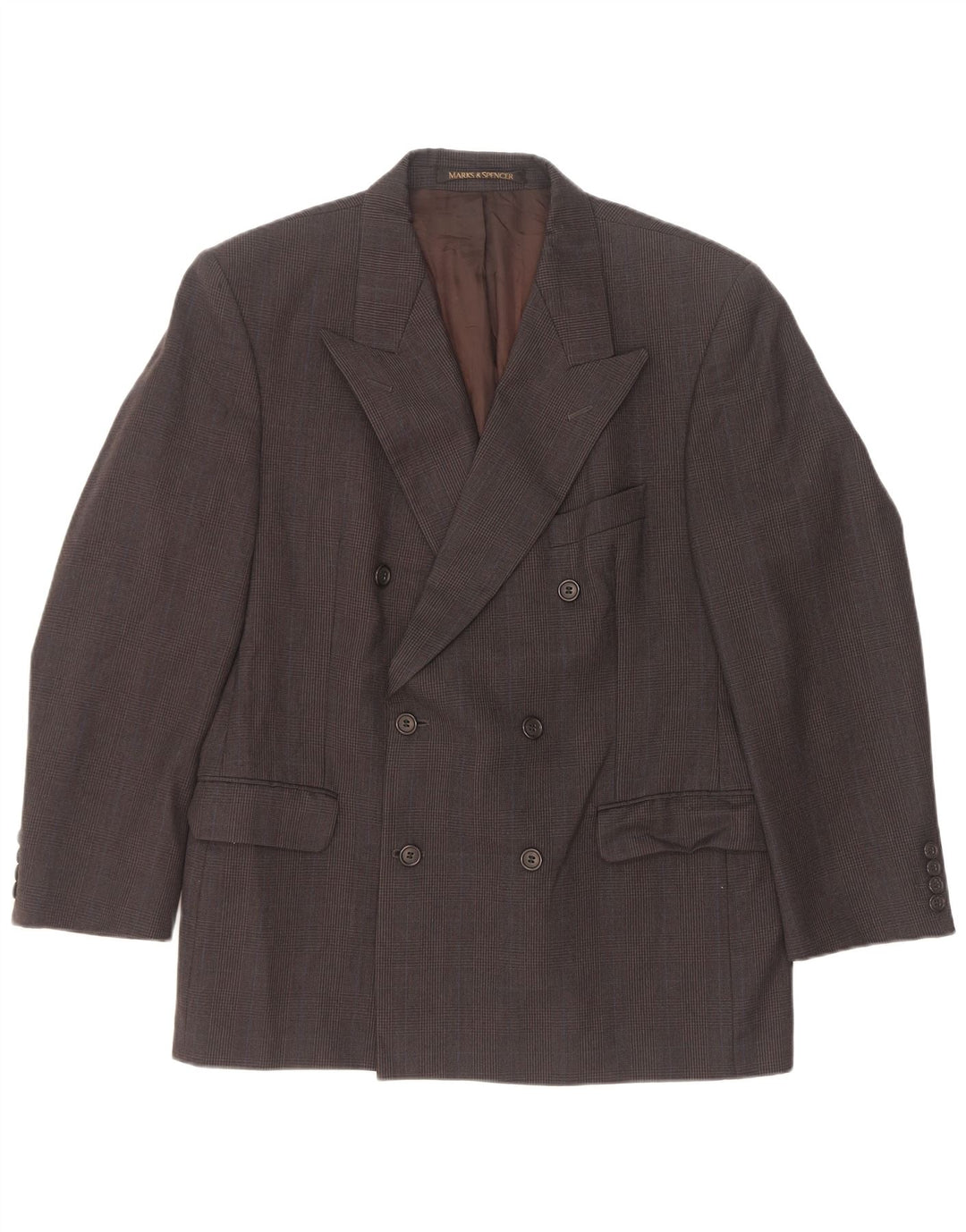 Blazer masculino Marks & Spencer UK 40 risca de giz cinza médio