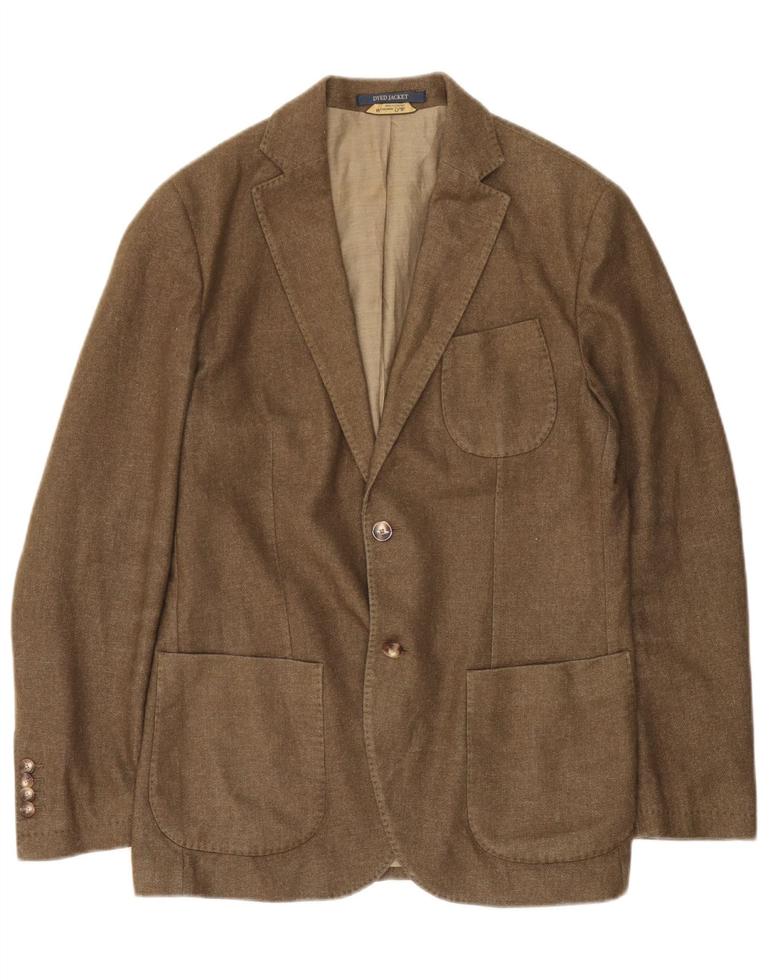 Jaqueta blazer masculina Massimo Dutti com 2 botões UE 50 grande lã marrom