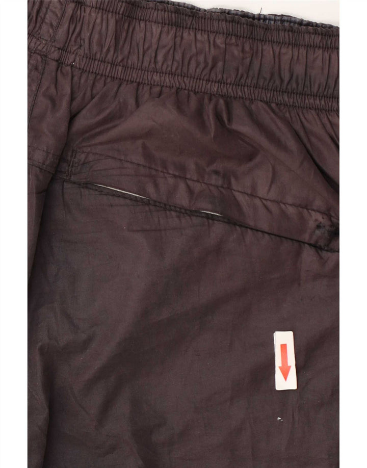 Shorts de natação masculino Calvin Klein gráfico pequeno marrom poliéster